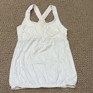 Lululemon Athletica White Tank Top